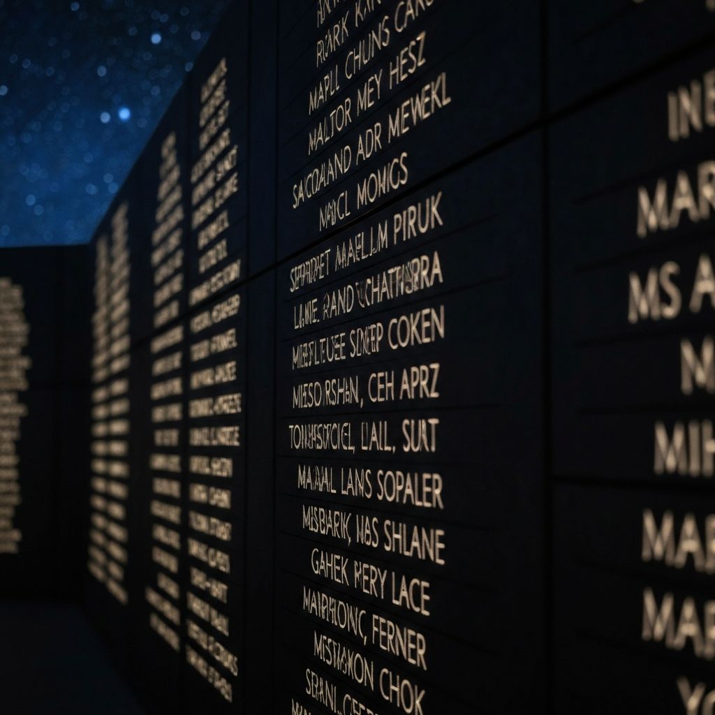 Memorial wall